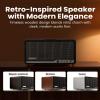 Edifier S300 Hi-Fi Tabletop Speaker, Hi-Res Audio LDAC for Wireless Multi-Room & Stereo Pairing, 80W Power Works with AirPlay 2 Bluetooth 5.4 USB-C AUX Inputs, Retro Design with Remote - Black view 3