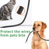 QCSIW 3/4" 25ft Expandable Braided Cable Sleeve Split Wire Loom Tubing  Pet-Proof Cord Protector for USB, Power Cords, Audio/Video Cables  Durable Wire Management Sleeving Black view 3
