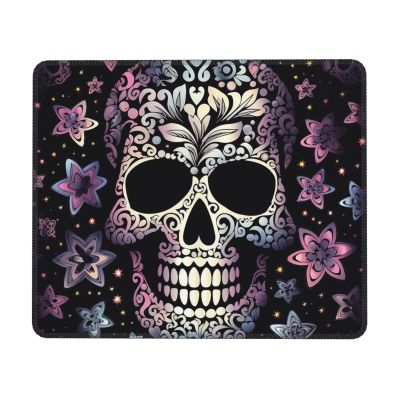 Cool Skull Mouse Pad with Anti-fray Stitching, Waterproof Gaming Mouse Mat for Women Men Non-Slip Rubber Base Computer Mousepad for Laptop Office Desk Accessories 8.3 x 10.3 in