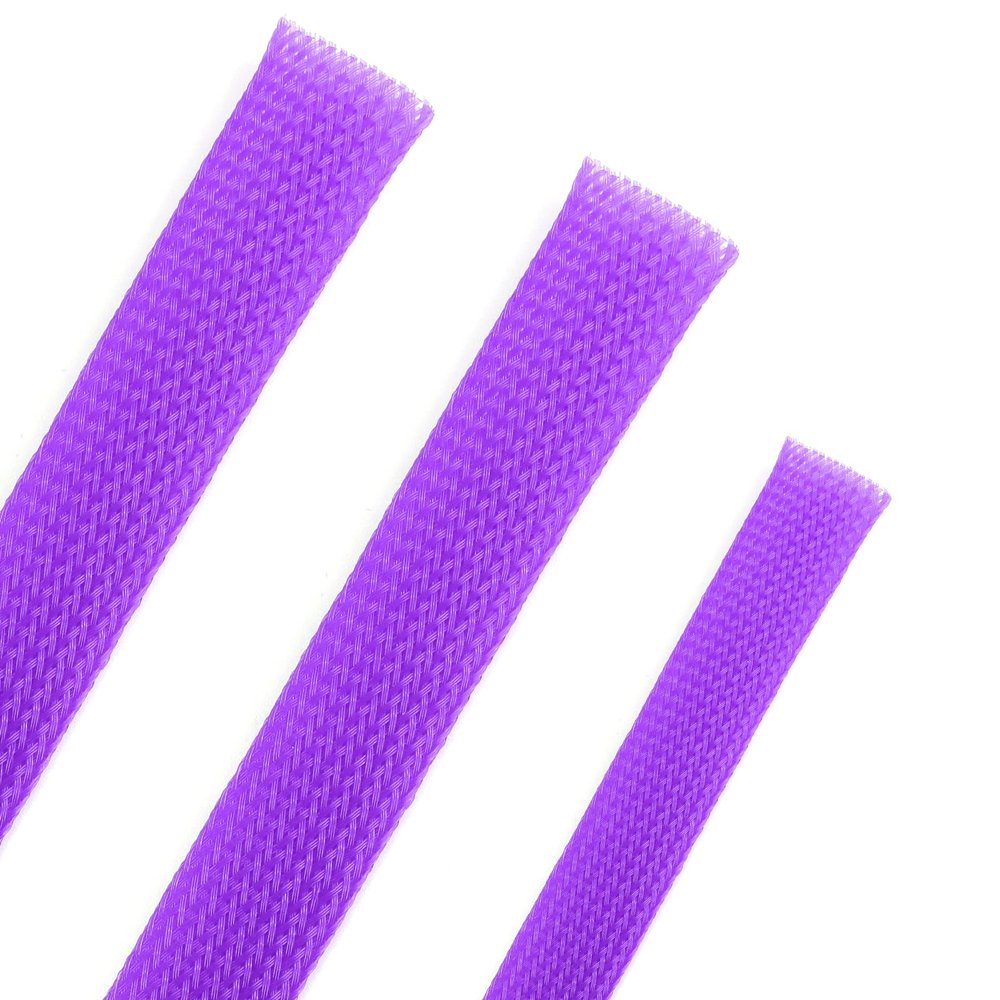 25ft PET Expandable Braided Cable Sleeve 1/3inch(8mm) Pet Braided Cable Sleeve for Audio Video Device Wire Automotive Wire (Purple)