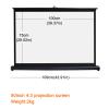 16:9/4:3 Portable Manual Projector Screen, Floor Projector Screen, Retractable Pull Up Projection Screen, Lightweight Carry & Durable Easy Pull Out System For Schools Meeting Conference Indoor Outdoor view 2