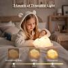 Snoring Bear Night Light Adorable Gift for Kids, Babies, Moms & Seniors Soft Silicone Sleep Lamp with Sound, 3 Brightness Levels, 30-Min Timer BPA-Free Bedside Nightlight view 4