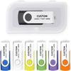 Custom USB Flash Drive, 50 Pack Personalized Swivel Thumb Drive USB 2.0 Memory Stick Pen Drive, Bulk Swivel Thumb Drives for Business, Events & Secure Data Storage (128 MB,with Plastic Box) view 1