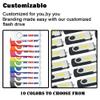 Custom USB Flash Drive, 50 Pack Personalized Swivel Thumb Drive USB 2.0 Memory Stick Pen Drive, Bulk Swivel Thumb Drives for Business, Events & Secure Data Storage (128 MB,with Plastic Box) view 3