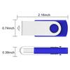 Custom USB Flash Drive, 50 Pack Personalized Swivel Thumb Drive USB 2.0 Memory Stick Pen Drive, Bulk Swivel Thumb Drives for Business, Events & Secure Data Storage (128 MB,with Plastic Box) view 4