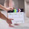 Large Wooden Film Clapboard with Dry-Erase, 4 Erasable Markers, 11.8 X 10.6 Inch Director's Slate for Movies, Photography & Home Decor view 2