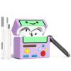 AirPod 4 Case Cover, KOREDA Cute Cartoon Game Case for Airpods 4th Generation (2024), Funny Kawaii 3D Cartoon Silicone Case for Women Girls (Purple) view 1