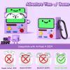 AirPod 4 Case Cover, KOREDA Cute Cartoon Game Case for Airpods 4th Generation (2024), Funny Kawaii 3D Cartoon Silicone Case for Women Girls (Purple) view 2