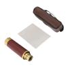 DIYEAH Pirate Monocular Telescope Leather Case Retro Design 25x30 Magnifying Scope for Adventure Enthusiasts Coffee Color view 1