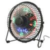 Yardenfun Mini Desktop USB Clock Fan with Temperature Display Portable Metal Cooling Fan for Use Convenient USB Plug for and view 1