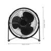 Yardenfun Mini Desktop USB Clock Fan with Temperature Display Portable Metal Cooling Fan for Use Convenient USB Plug for and view 3