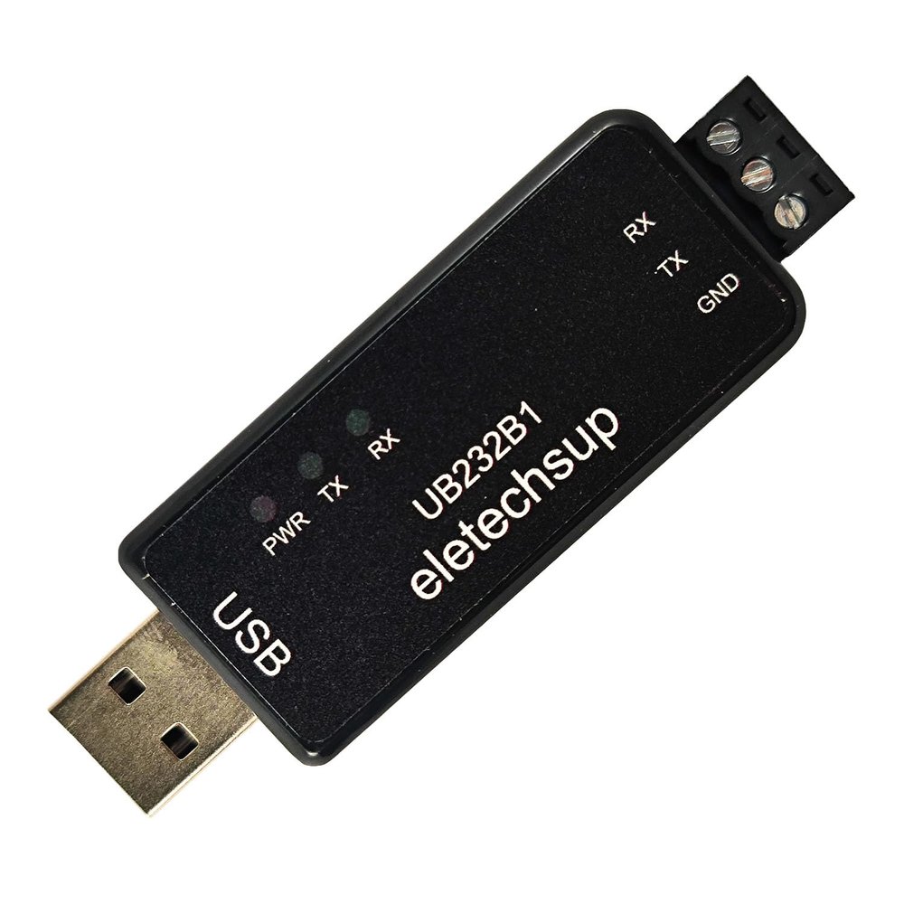 Eletechsup High-Speed USB to RS485/RS232/TTL232 Converter - Multi-Protocol Adapter for Arduino/Raspberry Pi/ESP32 with CH343 Chip (USB to RS232)