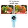 Digital Microscope Handheld with 2.0 inch Screen, 1080P HD, Portable Digital Magnifying Glass 100x, Marco Microscope for Kids, Collector Pocket Jewelers Loupe (Blue) view 4