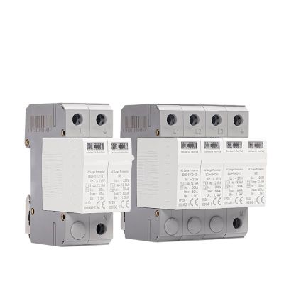 1pcs Type T1+T2 House Surge Protective Device Protector Arrester Protection 2P 4P 1P+NPE 3P+NPE EKU5(T1-T2 1PN (1P NPE))