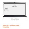 16:9/4:3 Portable Manual Projector Screen, Floor Projector Screen, Retractable Pull Up Projection Screen, Lightweight Carry & Durable Easy Pull Out System For Schools Meeting Conference Indoor Outdoor view 2