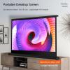 16:9/4:3 Portable Manual Projector Screen, Floor Projector Screen, Retractable Pull Up Projection Screen, Lightweight Carry & Durable Easy Pull Out System For Schools Meeting Conference Indoor Outdoor view 3