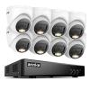 ANNKE 2MP Security Camera System, 16CH 3K Lite DVR Recorder with AI Motion Detection, 8X 1080P (19201080) Add-on Wired Turret White Cams with Smart Dual Light, IP67, 3.6mm Lens, NO Hard Drive view 1