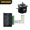 118mm Nema34 Stepper Motor Open Loop or Close Loop DC Engines 8.5Nm with Drive DM860H / HBS86H +3M Encoder Cables for Computerized Numerical Control Router(8.5Nm Open Loop) view 4
