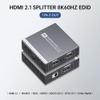 HDMI Splitter 1 in 2 Out 4K 120Hz 8K 60Hz, HDMI 2.1 Splitter Support HDCP 2.3, EDID, VRR, HDR10, Dolby, for PS5/4, Xbox, Fire Stick, Blu-ray Player, Hue Sync Box, etc view 2