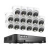 ANNKE 2MP Security Camera System, 16CH 2MP Lite DVR Recorder with AI Motion Detection, 16x 1080P (19201080) Add-on Wired Turret White Cams with Smart Dual Light, IP67, 3.6mm Lens, No Hard Drive view 1