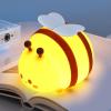 Bee Night Light, Cute Silicone Animal Bedside Lamp, Night Lamp for Kids Room, Dimmable LED Lamp,Bedroom Touch Lamp, Nursery,Baby Room&Girls Room Decor, Baby Boys Girls Gift,Rechargeable Nightlight view 1