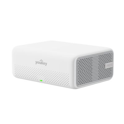 youkey Hub H310, No Monthly Fee, Surveillance Video Recording Hub with Advanced Encryption, AI Facial Recognition, Cross-Camera Tracking, 16GB Built-in Storage, 16TB Expandable, 2.4G WiFi/Ethernet