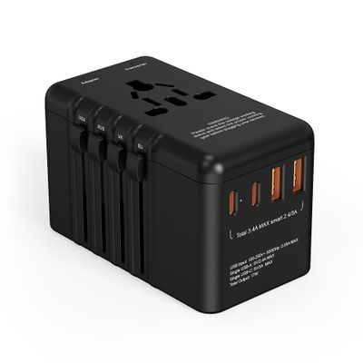 220v to 110v Converter and Adapter for Travel: International Universal Plug Adapters and Voltage Converters for Hair Dryer - High Power Transformer and Adaptor for US to European Italy UK EU
