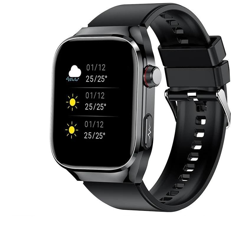 2026 New TK16 Smart Watch Men's Bluetooth AMOLED Health Watch Sports Fitness Waterproof (TK16 Black)