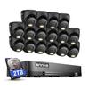 ANNKE 2MP Security Camera System, 16CH 2MP Lite DVR Recorder with AI Motion Detection, 16x 1080P (19201080) Add-on Wired Turret Black Cams with Smart Dual Light, IP67, 3.6mm Lens, 2TB Hard Drive view 1