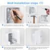 EDUP LOVE Eero Pro 7 Wall Mount for eero Pro 7 Mesh Wi-Fi 7 Router, Space-Saving Holder with Cable Management, Wall & Outlet Mounting, Easy Installation, Includes Screws (White, 3 Pack) view 3