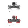 KEXIAO Aluminum Alloy Tripod Base with 180 Rotating PTZ Multi Angles Photography Stand for Single or Multi Camera Use view 4