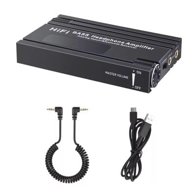Headphone Amplifier Portable 16-600 HiFi Earphone Amp Rechargeble Headphone Amp 3.5mm Jack Parts