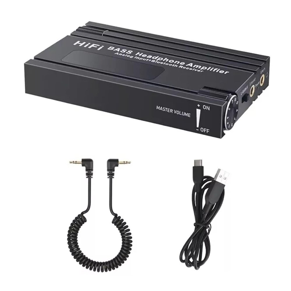 Headphone Amplifier Portable 16-600 HiFi Earphone Amp Rechargeble Headphone Amp 3.5mm Jack Parts
