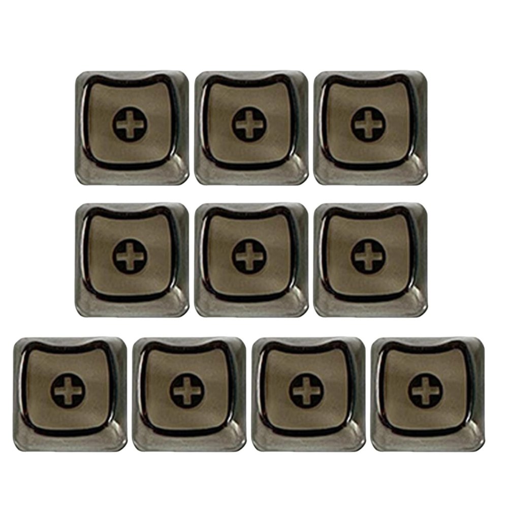 10PCS X Stem Keycaps Durability for Mechanical Keyboards Transparently Backlits PC Construction