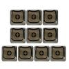 10PCS X Stem Keycaps Durability for Mechanical Keyboards Transparently Backlits PC Construction view 1