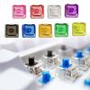 10PCS X Stem Keycaps Durability for Mechanical Keyboards Transparently Backlits PC Construction view 2