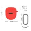 Red Silicone Cover Storage Case Skin Replacement for QuietComfort Earbuds II view 3