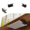 MOAIYU Laptop Rack Under Desk Holder Shelf Rack Storage Bracket Protective Tray Organizers Bracket with Screws for Cable Box view 3
