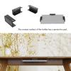 MOAIYU Laptop Rack Under Desk Holder Shelf Rack Storage Bracket Protective Tray Organizers Bracket with Screws for Cable Box view 4