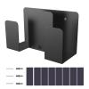 MOAIYU Metal Wall Mount Storage Rack for Laptops and Tablets, 2 Layer Metal Wall Shelf Holds Devices Up to 4cm Thick view 1