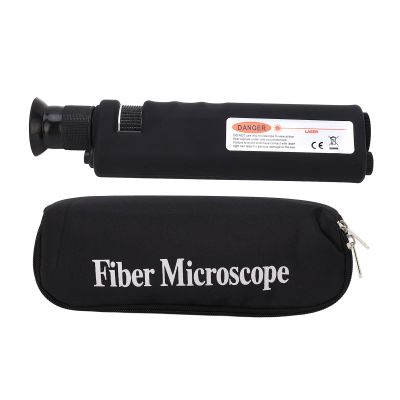 Fiber Microscope 400X Handheld Fiber Optic Microscope Magnifier with 1.25 2.5mm Interface Safety Filter