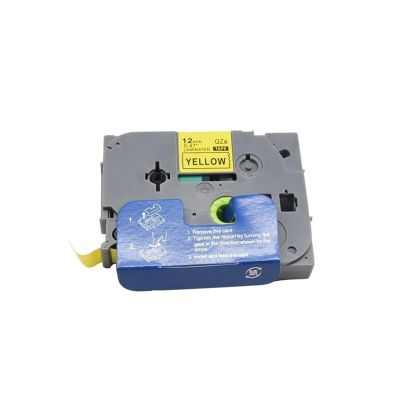 1pcs 12mm 231 TZ-White-Label 221 211 Tape Laminated Tape 631 431 531 Labeling Ribbon Compatible for Brother PT-H110 Label Maker(Black on Yellow)