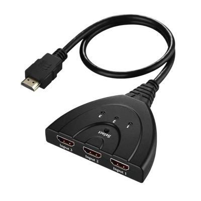 3 in 1 HDMI-Compatible KVM Switch 4K Switcher HD Splitter Video Adapter for DVD HDTV P>S#3 P;S/4 1 X 3 HDMI Cable Hub Converter