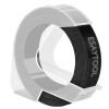 Esaytool 50 X Compatible with Dymo 3D Embossing Label Tape 521209 A521209 A0898132 White on Black 12mm 1/2 inch x 9.8 Feet Replacement for Organizer Xpress Pro, MoTEX E101 E404, Office Mate II view 1