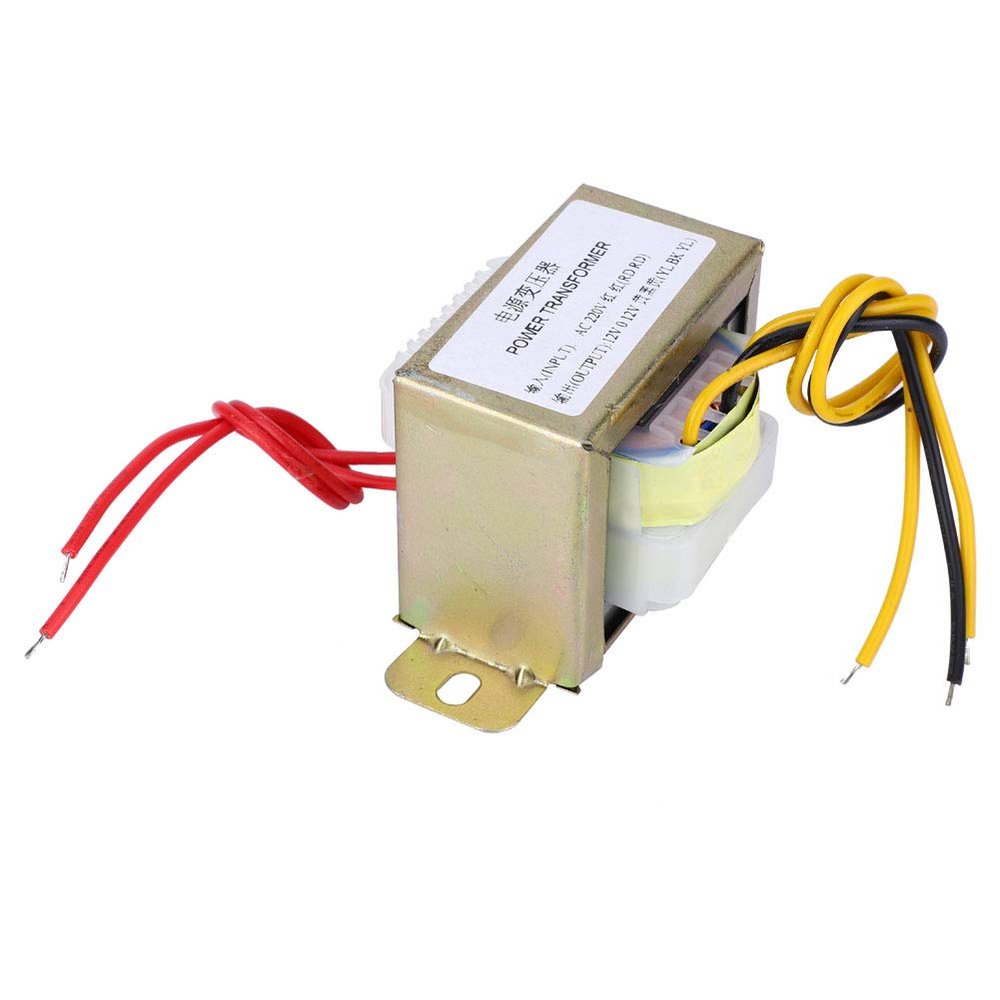 Power Transformer Pure Copper High Efficiency 30W Dual AC 12V Output for 2.1 Channel Amplifier Board Tone Board Preamplifier