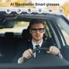 HAIXINDA AI Smart Glasses, AI Glasses Powered by ChatGPT, Color-Change Lenses, Support 169 Languages, Real-Time Translation via APP, Bluetooth Glasses for Meeting/Travel/Trade (Clear) view 2