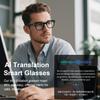 HAIXINDA AI Smart Glasses, AI Glasses Powered by ChatGPT, Color-Change Lenses, Support 169 Languages, Real-Time Translation via APP, Bluetooth Glasses for Meeting/Travel/Trade (Clear) view 4