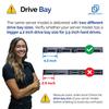 DRIVECADDY 3-Pack - 3.5" Hard Drive Caddy with 2.5" to 3.5" HDD Adapter - Compatible for Dell PowerEdge Servers - T360 R360 T560 R660 R660xs R6615 R6625 R7615 R7625 R760 R760xs R760xd2 view 2