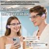 Yosugar Smart Translation Glasses with AI,Smart Bluetooth Glasses for Men, HD Audio,Real-Time 110+ Language Translator, Voice Assistant,Hands-Free Music/Calls (Black) view 2