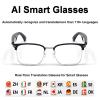 Yosugar Smart Translation Glasses with AI,Smart Bluetooth Glasses for Men, HD Audio,Real-Time 110+ Language Translator, Voice Assistant,Hands-Free Music/Calls (Black) view 3